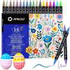 image:imageArtecho Acrylic Paint Markers 18 Colors include 12 Metallic  6 Fluorescent Colors for Stone Rock Painting Paper Pumpkin Wood Egg Canvas Ceramic Fabric leather Glass DIY Crafts12 Metallic  6 Fluorescent Colors