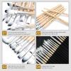 image:imageArtecho 32 PCS Paint Brushes for Acrylic Painting Acrylic Paint Brushes for Oil Watercolor Acrylic Gouache and Canvas Painting32 pcs
