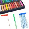 image:imageArtecho 50pcs Soft Pastels 48 Colors Including 4 Fluorescent Colors Extra Free Black amp White Square Chalk for Drawing Blending Layering Shading Pastels Art Supplies24 colors long