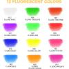 image:imageArtecho 50pcs Soft Pastels 48 Colors Including 4 Fluorescent Colors Extra Free Black amp White Square Chalk for Drawing Blending Layering Shading Pastels Art Supplies12 neon colors long