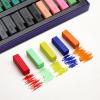 image:imageArtecho 50pcs Soft Pastels 48 Colors Including 4 Fluorescent Colors Extra Free Black amp White Square Chalk for Drawing Blending Layering Shading Pastels Art Supplies48 colors short