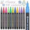 image:imageArtecho 120 Colors Markers for Adult Coloring Books Dual Tip Markers for School Fine and Brush Tip for Adults Coloring Books Calligraphy Drawing Sketching12 glitter colors