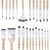 image:imageArtecho 32 PCS Paint Brushes for Acrylic Painting Acrylic Paint Brushes for Oil Watercolor Acrylic Gouache and Canvas Painting24 pcs