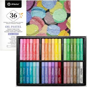image:imageArtecho Oil Pastels Set of 48 Colors Soft Oil Pastels for Art Painting Drawing Blending Art Supplies for Artists Beginners Students Teachers 10 x 70 mm36 Macaron Colors