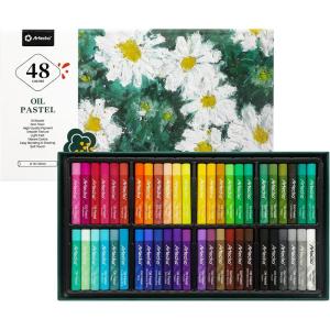 image:imageArtecho Oil Pastels Set of 48 Colors Soft Oil Pastels for Art Painting Drawing Blending Art Supplies for Artists Beginners Students Teachers 10 x 70 mm48 Basic Colors