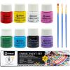 image:imageArtecho White Fabric Paint 250 ml  845 oz Permanent Clothing Paint for DIY TShirts Tote Bags amp Canvas Washable amp Flexible Textile Paint8 colors