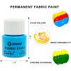 image:imageArtecho White Fabric Paint 250 ml  845 oz Permanent Clothing Paint for DIY TShirts Tote Bags amp Canvas Washable amp Flexible Textile Paint8 colors