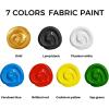 image:imageArtecho White Fabric Paint 250 ml  845 oz Permanent Clothing Paint for DIY TShirts Tote Bags amp Canvas Washable amp Flexible Textile Paintblack