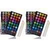image:imageArtecho 36 Colors Watercolor Paint Set with 3 Brushes Washable Travel Design Perfect for Card Making Illustrations Painting Calligraphy Pack of 2