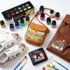 image:imageArtecho 12 Colors Acrylic Leather Paint 1oz Set Leather Paint for Shoes Sneakers Boots Bags Sofa Jackets and Furniture  Will Not Crack or Peel Mixable12 Colors Set