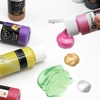 image:imageArtecho 12 Metallic Colors Acrylic Paint Set amp 32 PCS Paint Brushes for Acrylic Painting