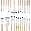 image:imageArtecho 24 PCS Paint Brushes amp 12 Colors Large Bulk Acrylic Paint Set 500ml17oz Bottles