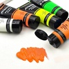 image:imageArtecho Acrylic Paint Burnt Sienna Paint 120ml  405oz Tubes Art Craft Paints for Canvas Rock Stone Wood Fabric Art SuppliesGlowNeonOrange