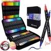 image:imageArtecho Acrylic Paint Markers 72 Colors with Bag amp Glow in the Dark Acrylic Paint Set  18 Colors x 11ml 037oz