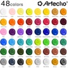 image:imageArtecho Acrylic Paint Set 48 Colors 2oz59ml with 12 Brushes amp 32 PCS Paint Brushes for Acrylic Painting