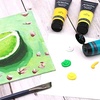 image:imageArtecho Acrylic Paint Set 8 Primary Colors 120ml  405oz amp 32 PCS Paint Brushes for Acrylic Painting