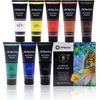 image:imageArtecho Acrylic Paint Set 8 Primary Colors 120ml  405oz amp 32 PCS Paint Brushes for Acrylic Painting