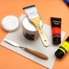 image:imageArtecho Gesso 169oz  500ml amp 32 PCS Paint Brushes for Acrylic Painting