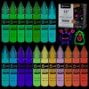 image:imageArtecho Glow in the Dark Acrylic Paint Set  18 Colors x 11ml 037oz amp 6 Colors x 120 ml 4 oz