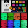 image:imageArtecho Glow in the Dark Paint  Set of 8 Colors 20 ml  07 oz Acrylic Paint amp Acrylic Paint Set 24 Basic Colors