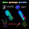image:imageArtecho Neutral Glow in the Dark Acrylic Paint 500ml  17oz Large Bottle  Semi Glossy Finish High Pigment Rich Color Craft Paint for Canvas Rocks Wood Fabric Ceramic NonToxicGlowNeonOrange