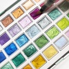 image:imageArtecho Watercolor Paint Set 50 Metallic Colors amp 32 PCS Paint Brushes for Acrylic Painting