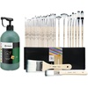 image:image32 Pcs Acrylic Paint Brushes Set amp Artecho Sap Green Acrylic Paint 1000ml  338 fl oz Pump Dispenser