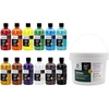 image:imageArtecho 12 Colors Large Bulk Acrylic Paint Set 500ml17oz Bottles amp Gesso 64oz  189L