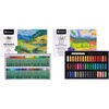 image:imageArtecho Oil Pastels Set of 50 Colors 8 x 60 mm amp 50pcs Soft Pastels 48 Colors Including 4 Fluorescent Colors