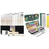 image:imageArtecho Watercolor Paint Set 100 Colors amp 32 PCS Paint Brushes for Acrylic Painting