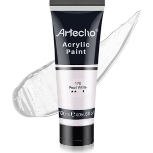 image:imageArtecho Acrylic Paint Burnt Sienna Paint 120ml  405oz Tubes Art Craft Paints for Canvas Rock Stone Wood Fabric Art SuppliesPearl White