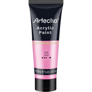 image:imageArtecho Acrylic Paint Burnt Sienna Paint 120ml  405oz Tubes Art Craft Paints for Canvas Rock Stone Wood Fabric Art SuppliesPink