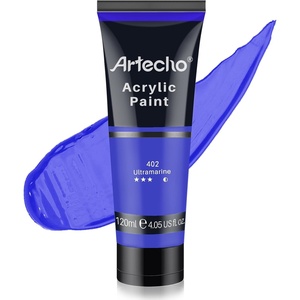 image:imageArtecho Acrylic Paint Burnt Sienna Paint 120ml  405oz Tubes Art Craft Paints for Canvas Rock Stone Wood Fabric Art SuppliesUntramarine