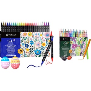 image:imageArtecho Acrylic Paint Markers 24 Colors Dual tip and 36 Colors 07mm Extra Fine Tip