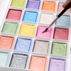 image:imageArtecho 48 Colors 5 Packs Watercolor Paint Set Portable Travel Watercolor Cake Kit with 3 Brushes EasyClean Washable Paint for Card Making Illustrations Painting Calligraphy28 metallic colors