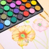 image:imageArtecho 48 Colors 5 Packs Watercolor Paint Set Portable Travel Watercolor Cake Kit with 3 Brushes EasyClean Washable Paint for Card Making Illustrations Painting Calligraphy36 colors