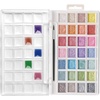 image:imageArtecho 48 Colors 5 Packs Watercolor Paint Set Portable Travel Watercolor Cake Kit with 3 Brushes EasyClean Washable Paint for Card Making Illustrations Painting Calligraphy28 metallic colors